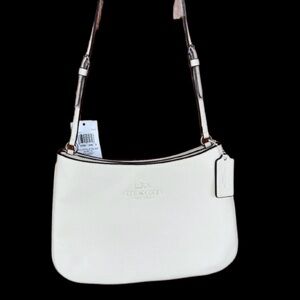 Coach Chalk White Small Penelope Small Leather Shoulder Bag Purse Dust Bag NWT